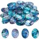 thumbnail image 1 of Cabujones de vidrio de concha, cabujón ovalado con parte posterior plana, cabujones de concha oceánica para la fabricación de pendientes, collares y joyas., 1 of 9