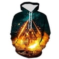 thumbnail image 3 of Sudadera con capucha con estampado de astronauta, universo, espacio, galaxia, para hombres y niños, sudaderas de manga larga, chaqueta genial de gran tamaño para hombre, 3 of 5