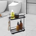 thumbnail image 4 of LACKUST Black Freestanding Bathroom Storage Rack - Metal Bathroom Shelf Organizer, Mobile Space Saving Storage Unit for Bathroom, Toilet & Kitchen, 4 of 6
