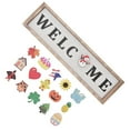 thumbnail image 4 of Decoración De Puerta De Bienvenida, Letrero De Puerta Intercambiable Para Evitar La Decoloración, Estacional Con 16 Iconos Para Granja Para Oficina, 4 of 7