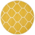thumbnail image 2 of SAFAVIEH Cambridge Juan Geometric Wool Area Rug, Gold/Ivory, 6' x 6' Round, 2 of 10