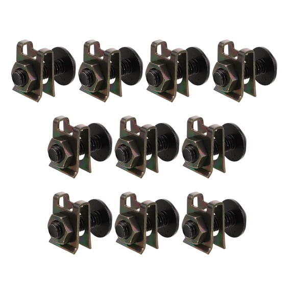 10pcs Motorcycle Fairing Bolts Motorcycle Fairing Body Screws Bolt Kit Fairing Screw Set Spire Speed Fastener Clip Nut Self-Tapping Screws For Bikes Cruisers