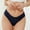 Black, variant on Women'S Traceless Thongs Fashion Sexy Transparent Low Waist High Elastic G-String Panties ThongBlackL
