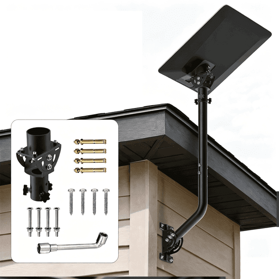Fits for Starlink V5 Roof Long Wall Mount, 160°Adjustable Tilt, Compatible with V5/Gen5 Pipe Adapter