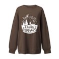 thumbnail image 3 of Qertyioot Chandail en Molleton de Noël pour Femmes, Manches Longues, Col Rond, Décontracté, 3 of 6
