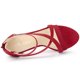 thumbnail image 4 of Sandalias de Tacón de Aguja Correa de Tobillo Cremallera para Mujeres Rojo 41, 4 of 6
