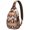 Nordic Style S, variant on Pastoral Style Sling Backpack for Outdoor Travel, Lightweight Crossbody Bag with Rustic Artistic Patterns