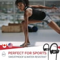 thumbnail image 3 of TREBLAB XR500 Bluetooth Running Headphones, IPX7 Waterproof, Noise Cancelling, Secure-Fit, Wireless Sport Earbuds with Mic, 3 of 6