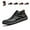 Black, variant on The First Young Shoes Men - The First Young Boots Men’s Handmade Premium Leather Slip-On Driving Boots Travel & Outdoor