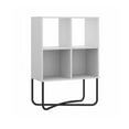 thumbnail image 5 of Techni Mobili Allure 2-Tier Modern Geometric Bookcase, White RTA-983BC-WHT, 5 of 11