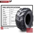 thumbnail image 4 of 2 WANDA Mud Sling 8 Ply ATV Tires 24x11-10 for 05-16 Kawasaki Mule 610 4x4 Rear, 4 of 11