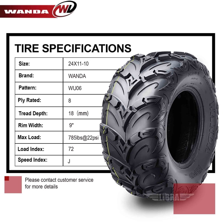 Astroay 24x11-10 Mars-B Utility ATV/UTV Tires - Set Of 2 Astroay 24x11-10 Mars-B Utility ATV/UTV Tires - Set Of 2