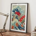 thumbnail image 5 of Pokemon Poster Set of 2 Anime Wall Art Traditional Japanese Prints Magikarp Gyarados Ukiyoe Decor The Great Wave Japan Style Print, 5 of 8
