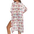 thumbnail image 5 of HELLHERO Casual Loose Long Kimono Swimsuit Cover Up for Beach Polyester Lightweight Bathing Suit Cover Up Pig Pattern, 5 of 6