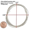 thumbnail image 2 of The Beadsmith Plated Memory Wire - Oval Shaped, 2.4 x 3.1 inches - 12 Coils - Silver Color - Stainless Steel - Create Multi-Strand DIY Bracelet and Bangle Jewelry, 2 of 5