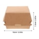thumbnail image 4 of BRIGHTFUFU 30 piezas de hamburguesas de hamburguesas de alimentos grasa en grasaf kraft contenedores de comida para llevar desechables para sándwiches pasteles y bocadillos fiestas de picnics, 4 of 8