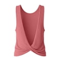 thumbnail image 7 of WCJM Women's Tanks and Camis Open Back Tank Top for Women Athletic Workout Yoga Top Sleeveless Backless Summer Slim Basic(Hot Pink,L), 7 of 7