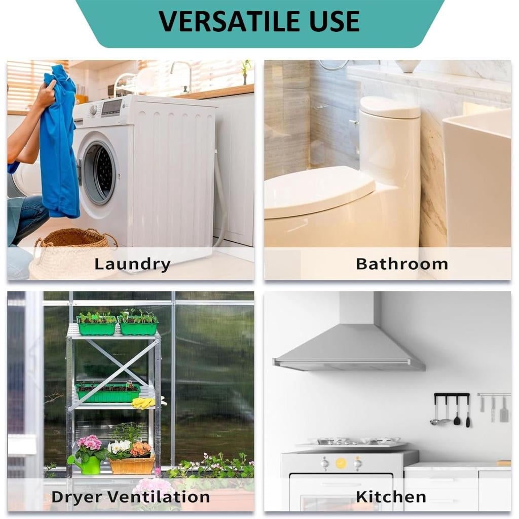 Easy to Maintain Dryer Vent Accessories Featuring Detachable Wall Plate for Simple and