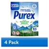 (4 pack) Purex Laundry Detergent Pacs, Fresh Mountain Breeze, 66 count