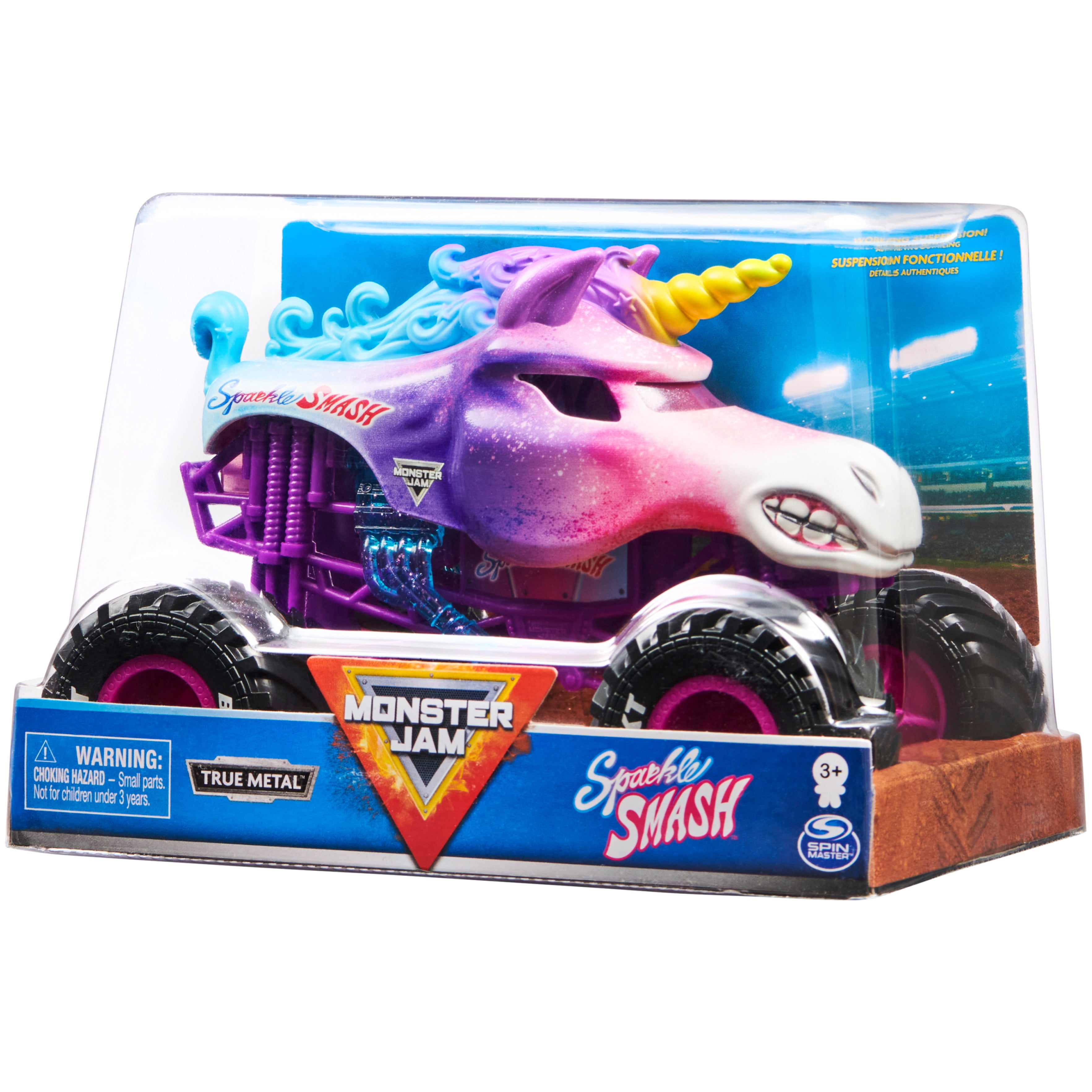 Monster Jam Sparkle Smash Monster Truck Die-Cast Vehicle 1:24 Scale