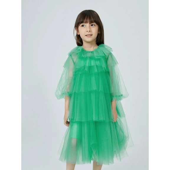 JNBY Girl's Ruffles Layers Dress