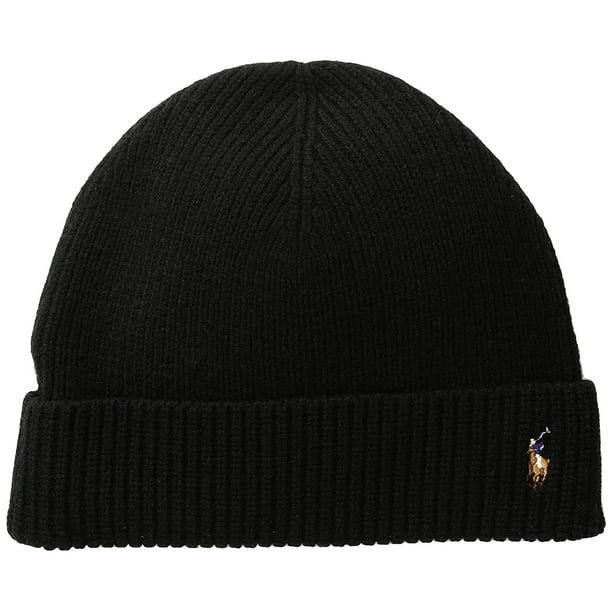 Polo Ralph Lauren Signature Merino Cuff Pony Hat Beanie