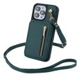 thumbnail image 3 of Zipper Cards Bag Crossbody Leather Rfid Wallet Case For Iphone,iPhone 15 Pro, 3 of 8
