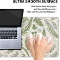 thumbnail image 4 of White Green Plant Flowers Mouse Pad XL Tropical Fern Botanical Leaves Extended Desk Mat 80X30cm Non-Slip Rubber Base Stitched Edge Large Mousepad for Desk Gaming Laptop Desktop,31.5×11.8 Inch, 4 of 6
