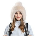 thumbnail image 2 of Wancir Women Winter Peruvian Cover Ears Beanie Hat Ear Flaps Sherpa Ski Snow Hats Knit Fleece Lined, 2 of 8