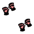 thumbnail image 4 of kurtrusly Restez Élégant avec des Gants Mignons Sans Doigts Cadeaux Réfléchis Gants Demi-Doigts Noir 2Ensemble, 4 of 6