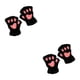 thumbnail image 3 of Qarigey Poliéster Regalos pensativos Guantes sin dedos de moda con garra de oso Guantes de medio dedo Negro lindo negro 2Conjunto, 3 of 6