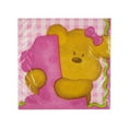 thumbnail image 2 of 16 Pack Beverage Napkins Bear's First Birthday Girl, 2 of 3