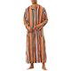 thumbnail image 1 of CAMISA DE NOCHE CHIC PARA HOMBRE Rayas Manga Larga Cierre de Botón Dos Bolsillos Camisones S Naranja, 1 of 4