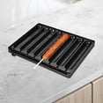 thumbnail image 4 of Cast Iron Sausage Pan 8 Grids DIY Hot Dog Presser Maker Sausage Grilling Pan,31cm x 22cm, 4 of 6