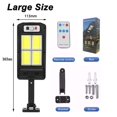 thumbnail image 1 of Farolas solares para exteriores, lámpara Solar con 3 modos de luz, Control remoto, Sensor de movimiento impermeable, iluminación para camino de jardín y Patio, 1 of 4
