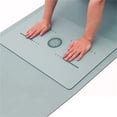 thumbnail image 4 of CHUNYAN Pu Natural Rubber Yoga Mat Flat Support Portable Mini Yoga Pad Anti-Slip Knee Cushion Meditation Head Upside Sport Exercise Mat, 4 of 6
