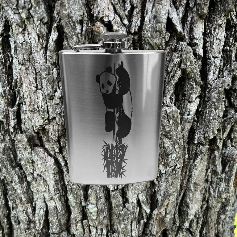 8oz Panda Stainless Steel Flask 8oz Panda Stainless Steel Flask