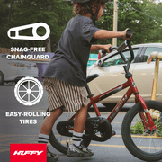 Huffy 16 Rock It Boys’ Kids’ Bike, Fits Riders 42”-48”, EZ Build, Red