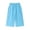 Light Blue, variant on Lmnyox Girl's Wide Leg Pants Baggy Solid Color Elastic Waist Open Bottom Pants Casual Workout Pants with Pockets