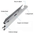 thumbnail image 3 of Correderas para cajones ocultas de alta resistencia Correderas para cajones de montaje inferior Corredera para cajones de montaje inferior Extensión completa Cierre suave - Kit de reparación de, 3 of 7