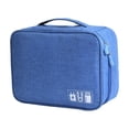 thumbnail image 4 of Raindrops Travel Cable Organiser Data Cable Storage Bag Scratch Resistance Sky-blue 1Set, 4 of 8