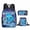 2, variant on New Cartoon Anime 2D KPOP Cool Printed Backpack Large Capacity Student Outdoor Sports Backpack Shoulder Bag Pencil Case Three-Piece Set