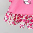 thumbnail image 6 of TOWED22 Infant Baby Girl Clothes 2 Piece Graphic Print Ruffle Sleeve Top Tank and High Waist Shorts Set Summer Outfits Soft Everyday Clothing(Hot Pink,2-3 Y), 6 of 6