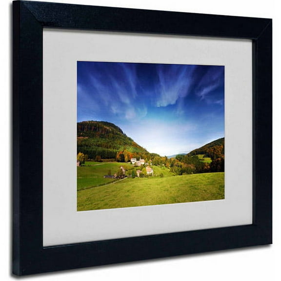 Trademark Fine Art "Nature Vosgienne" Canvas Art by Philippe Sainte-Laudy, Black Frame