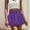 Purple, variant on Abomasnow Women's Bubble Mini Skirts High Waisted Tummy Control Flared Short Skirts Lightweight Y2K Ruffle Hem Bubble Skorts