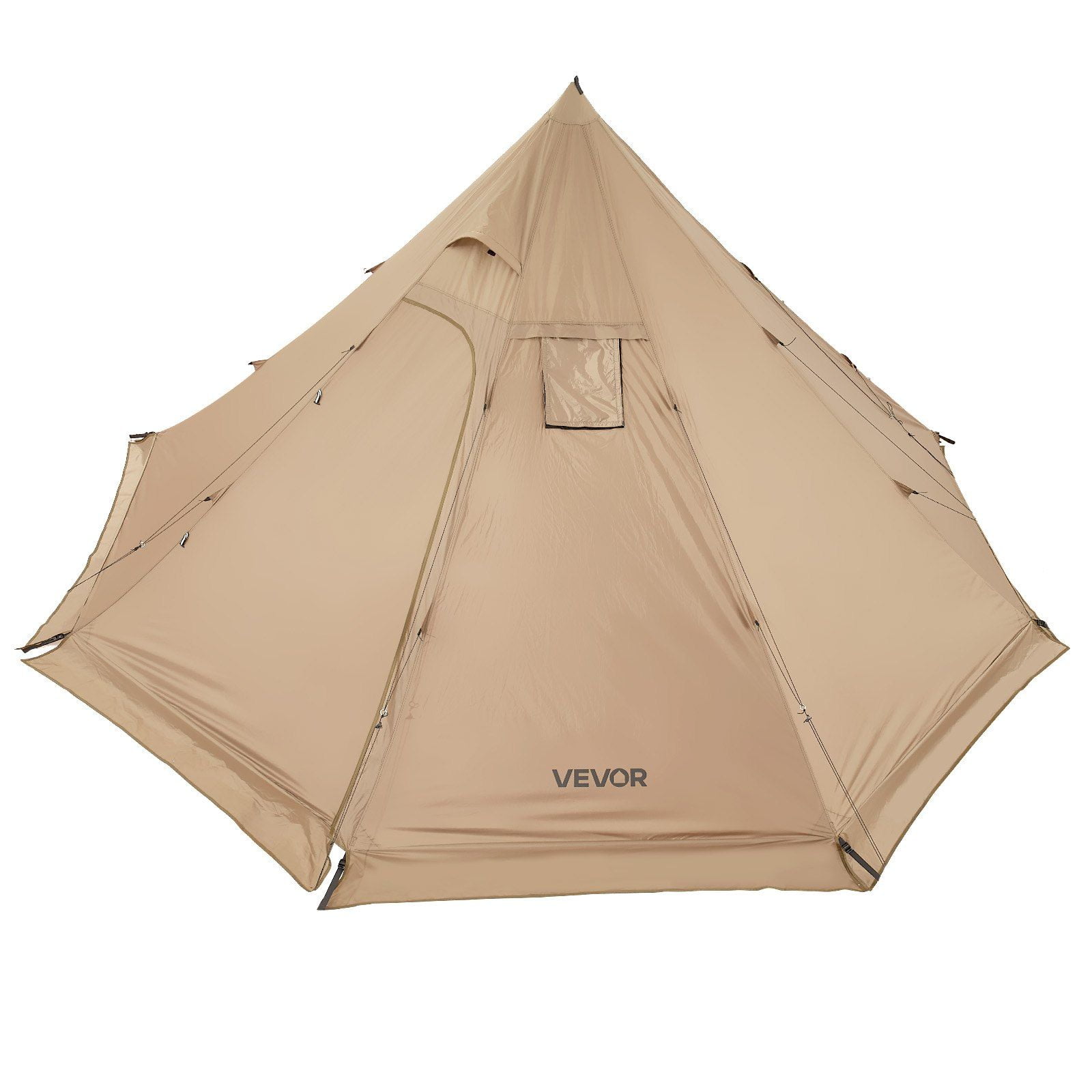 Hot Tent for 4 Persons, Lightweight 4 Season Camping Tent - Portable Winter Shelter with Stove Jack, Waterproof Canvas for Hiking Fishing Backpacking, M Size