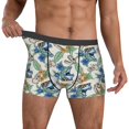 thumbnail image 2 of Kdxio Men's Boxer Briefs with Dinosaurs And Leaves Print - Comfortable and Breathable Underwear for Everyday Wear, 2 of 7