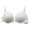 White, variant on Women Front Closure Padded Seamless Bralette Lingerie Underwear Push Up Bras Blue 34B