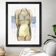 thumbnail image 3 of Giant Art 30x40 Bygone Bathers III Matted and Framed in Yellow, 3 of 3