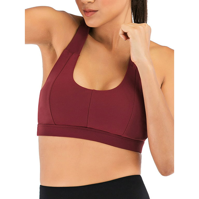 U-Shaped Beautiful Back Sports Bra for Women Comfort Breathable Seamless  Yoga Bras with Chest Pad Wireless Bra